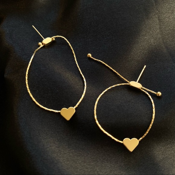💙2 Ways Heart Threader Earrings - Picture 2 of 10